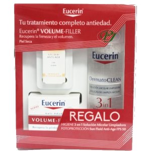 Volume-Filler 50Ml Piel Seca + Micelar 200Ml + Sun Fluid Anti-Age Pfs 50 5Ml - Eucerin