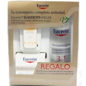 Elasticity-Filler 50Ml + Micelar 200Ml + Sun Fluid Anti-Age 5Ml - Eucerin