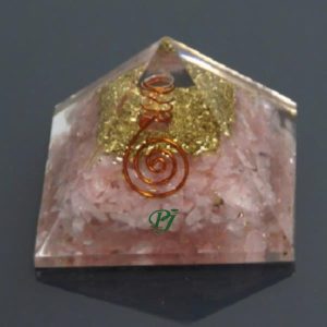 Piramide Orgonita Cuarzo Rosa 7X7Cm - Promineral