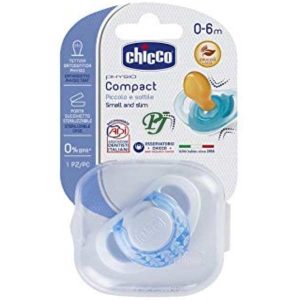 Chupete 0-6M Physio Compact Caucho Azul - Chicco