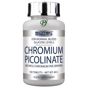 Picolinato De Cromo 100 Tabletas 200Mcg - Scitec