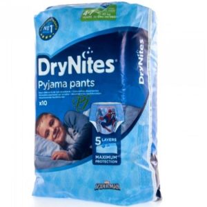 Pañales Nocturnos Drynites Niño 4-7 10 Uds