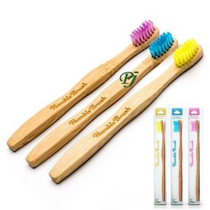 Cepillo Bambu Adultos Medio Varios Colores - The Humble Co.