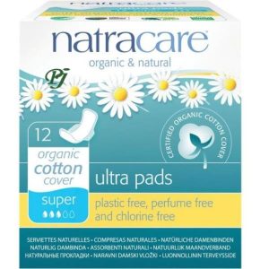 Compresas Super Con Alas 12Uds - Natracare