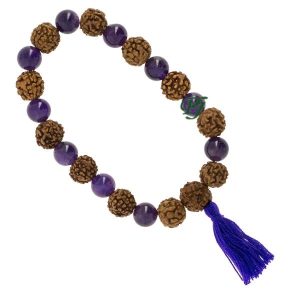 Pulsera Mala Rudraksha Chakra Corona - Tierra Zen