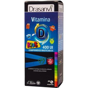 Vitamina D3 Kids 60 Comprimidos 400Ui - Drasanvi