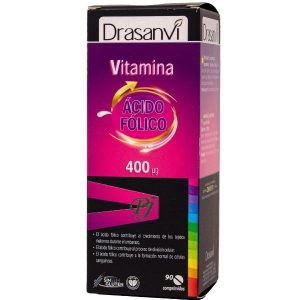 Vitamina B9 Acido Folico 90 Comprimidos 400Mg - Drasanvi