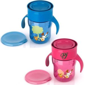 Taza Crecimiento Azul Rosa 260Ml 12M+ - Avent