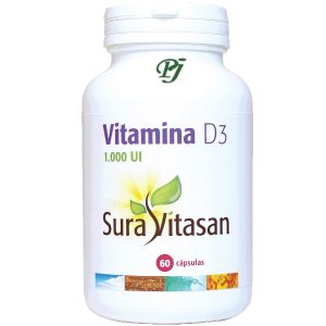Vitamina D3 1000Ui 60 Capsulas - Suravitasan