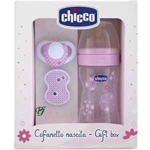 Set Regalo Biberon+Chupete Rosa - Chicco