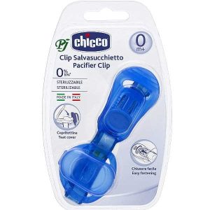 Clip Protegechupetes Azul 0+ - Chicco