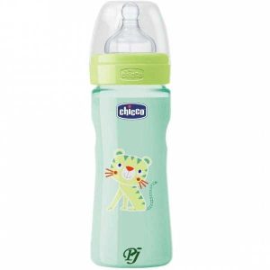Biberon Flujo Rapido Silicona Verde 330Ml 4M+ - Chicco