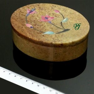 Estaetita Cajita Flor 6X4Cm Ovalada - Promineral