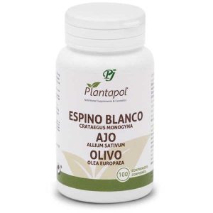 Espino blanco ajo olivo 100 comprimidos Plantapol