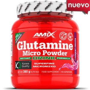Glutamine Micro Powder Drink 360Gr Fruta Bosque - Amix