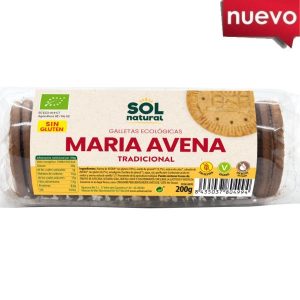 Galletas Avena Maria Sin Gluten Bio 200Gr - Solnatural