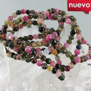 Pulsera 4/5Mm Turmalina Multicolor - Promineral