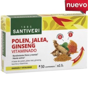 Polen Jalea Ginseng Vitaminado 30 Comprimidos - Santiveri