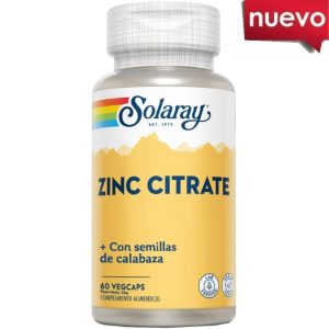 SOLARAY ZINC CITRATO SEM. PIPA CAL. 50MG. 60CAPS.