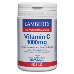 Lamberts vitamina c biofla. y esc.120 comp.1000 mg
