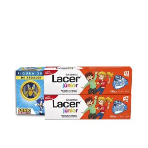 Lacer gel junior fresa 2 x 75  ml. + regalo