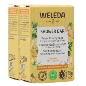 Weleda jabón solido energizante citricos 2x75 gr