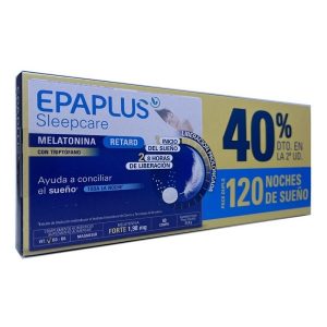 Epaplus sleepcare melatonina con triptofano 60x2