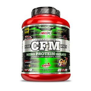 Amix cfm nitro whey con actinios 2 kg. doble choco