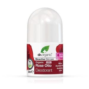 Dr.Organic rosa desodorante roll-on 50 ml.