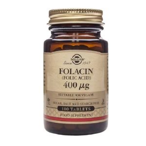 SOLGAR FOLATO 100 COMPRIMIDOS 400MCG.