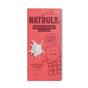 Natruly chocolate con leche sin gluten 85 gr.
