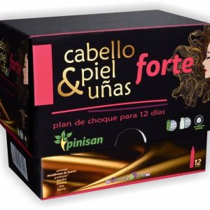 Cabello piel & uñas forte 12 viales - Pinisan