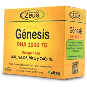 Zeus genesis dha 1000 tg. 120 cápsulas