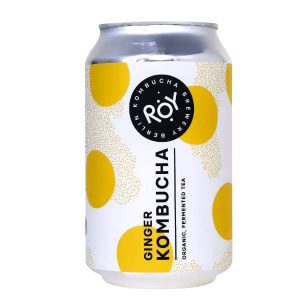 Kombucha ecológica limón lata 33cl - ROY Kombucha