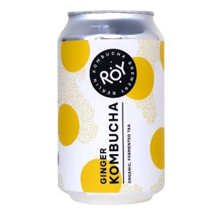 Kombucha ecológica jengibre lata 33cl - ROY Kombucha