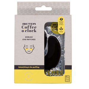 Parches para ojos Konjac 10 unidades coffee o clock - Beter