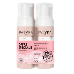 Duplo mousse limpiadora detox 2x150ml - PATYKA