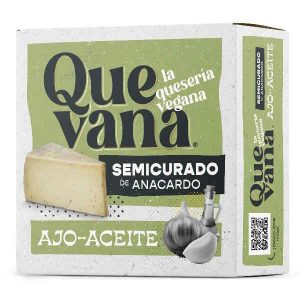 Queso semicurado de anacardo con ajoaceite 160gr - Quevana