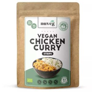 Preparado de pollo al curry bio vegano 90gr - Nuveg
