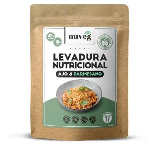 Levadura nutricional bio vegano sabor ajo y parmesano 120gr - Nuveg