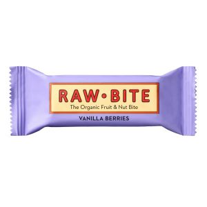Barrita de vainilla y bayas bio 50gr - Rawbite