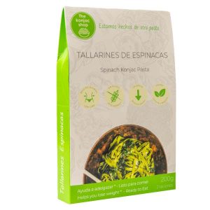 Tallarines de espinacas 200gr - The Konjac Shop