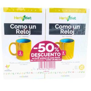 Pack infusión como un reloj 2ª unidad -50% - Novadiet