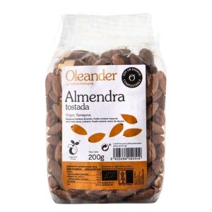 Almendra tostada piel bio 200gr - Oleander