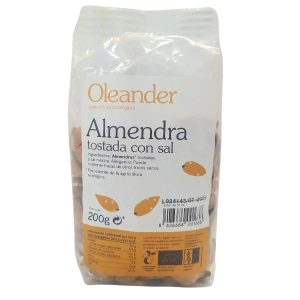 Almendra bio tostada salada 200gr - Oleander