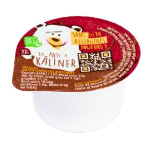 Monodosis crema de cacao para untar original 30gr - Kaliner