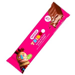 Barquillo recubierto chocolate bio 40gr sin azúcar - Smileat