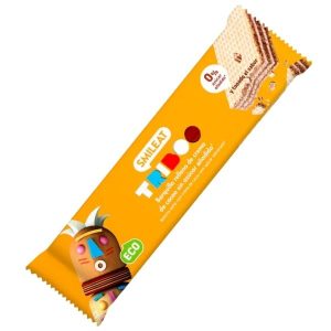 Barquillo relleno de crema cacao bio 30gr sin azúcar - Smileat