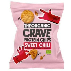 Chips proteico bio lentejas 30gr Sweet Chili - The Organic Crave