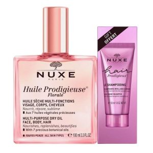 Huile prodigieuse florale 100ml + champu brillo 30ml - Nuxe